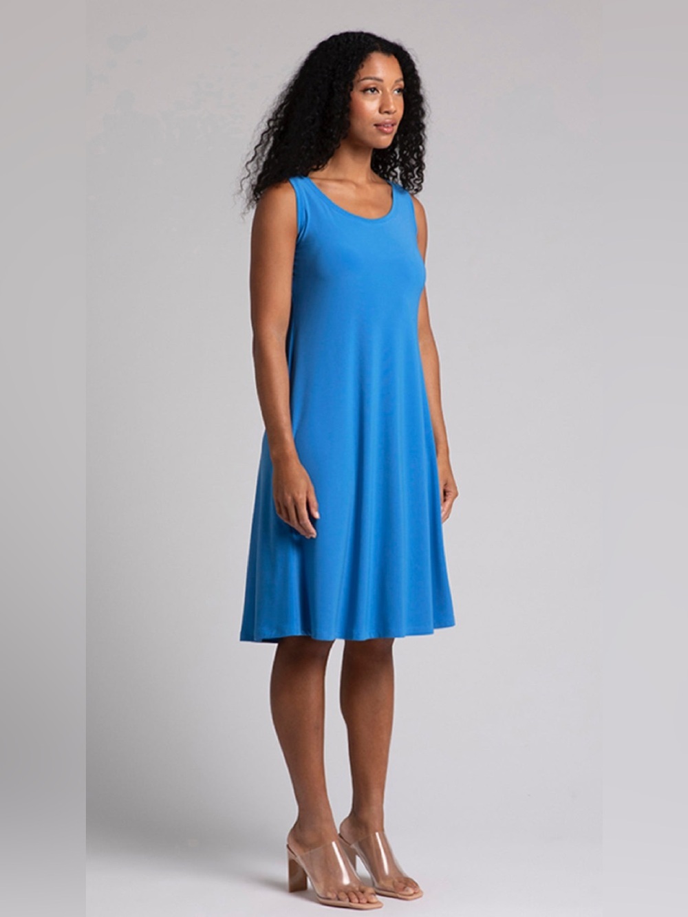 Sympli Nu Tank Dress Short Sleeveless Marine Style 28176